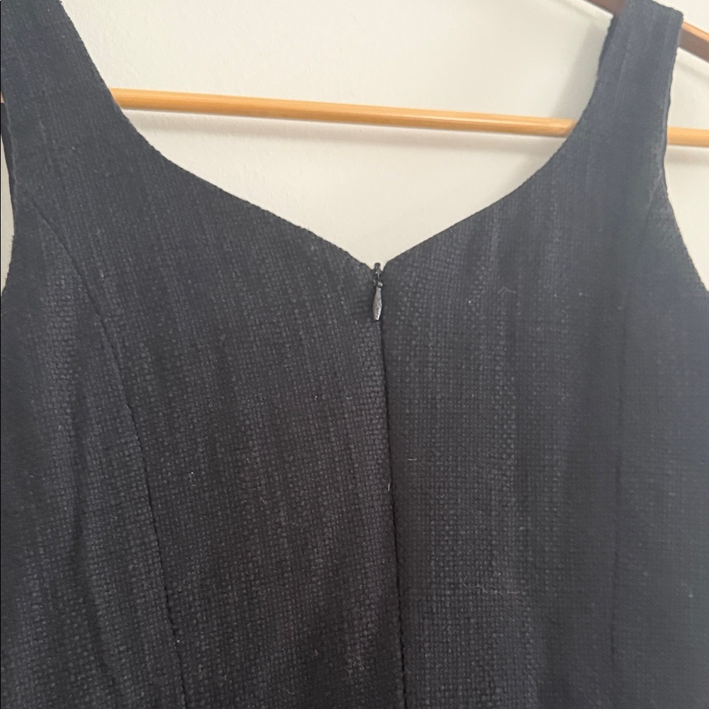 LaBoutique Black Tweed Ruffle Hem Mini Dress - Picture 7 of 7